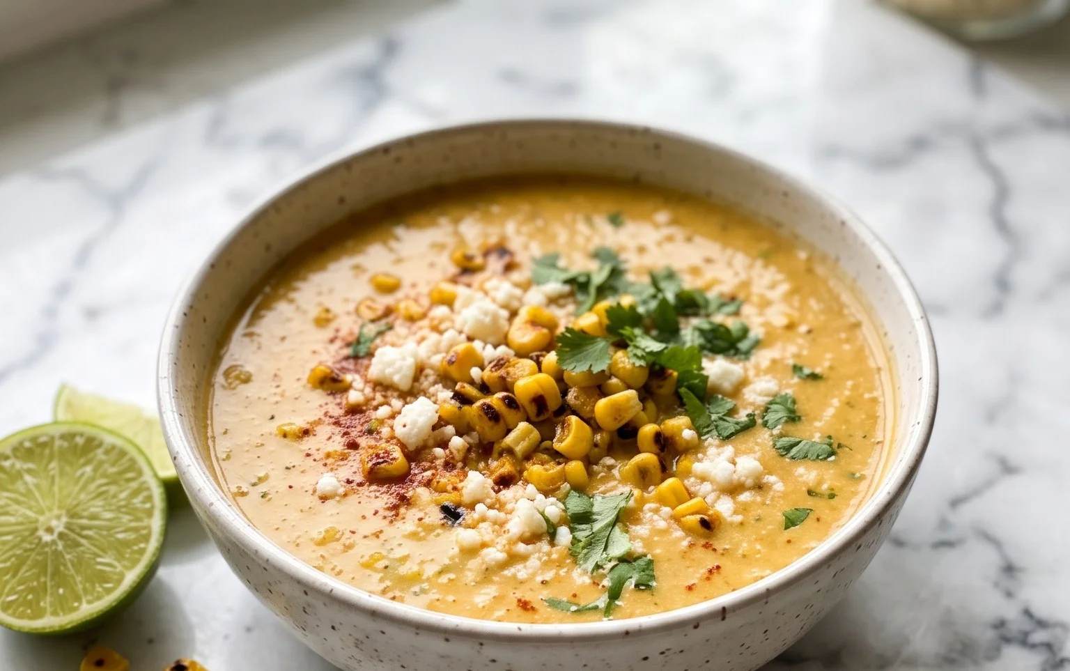 Easy Mexican Street Corn Soup Recipe