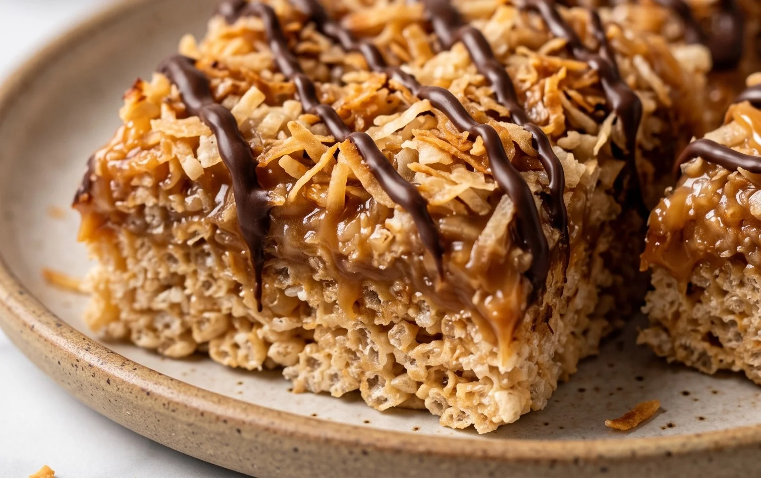 Samoa Rice Krispie Treats